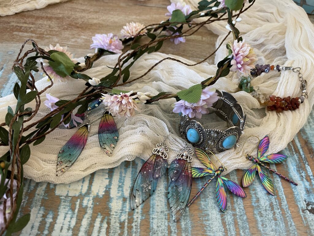 Butterfly, bangles and fairy gifts at a place